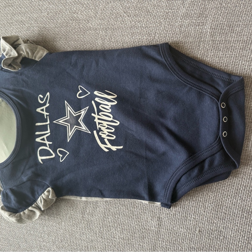 NFL Dallas Football Navy Onesie 2 pack